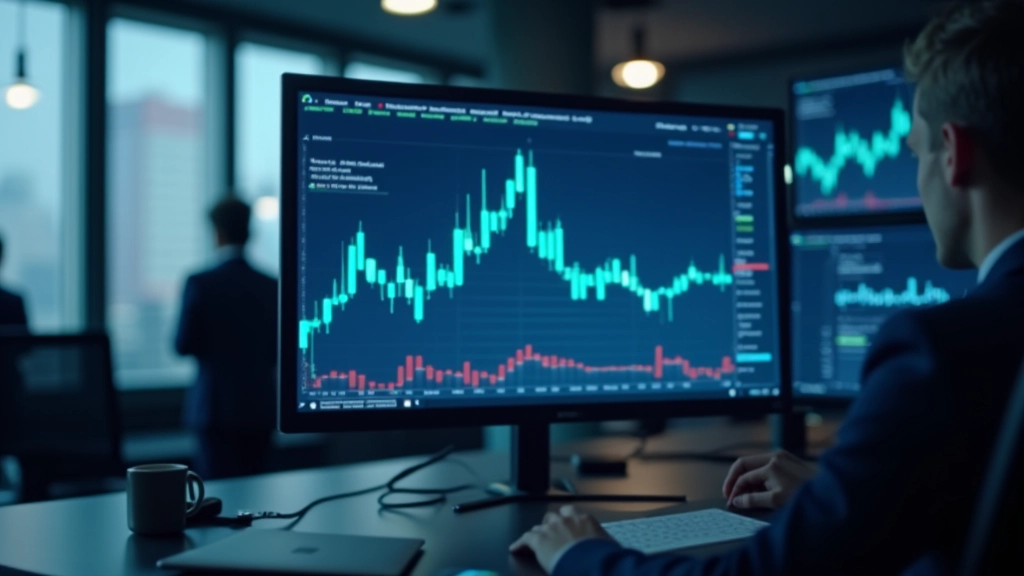 Modernes Finanzkonzept mit Diagrammen und digitalem Dashboard auf einem Schreibtisch